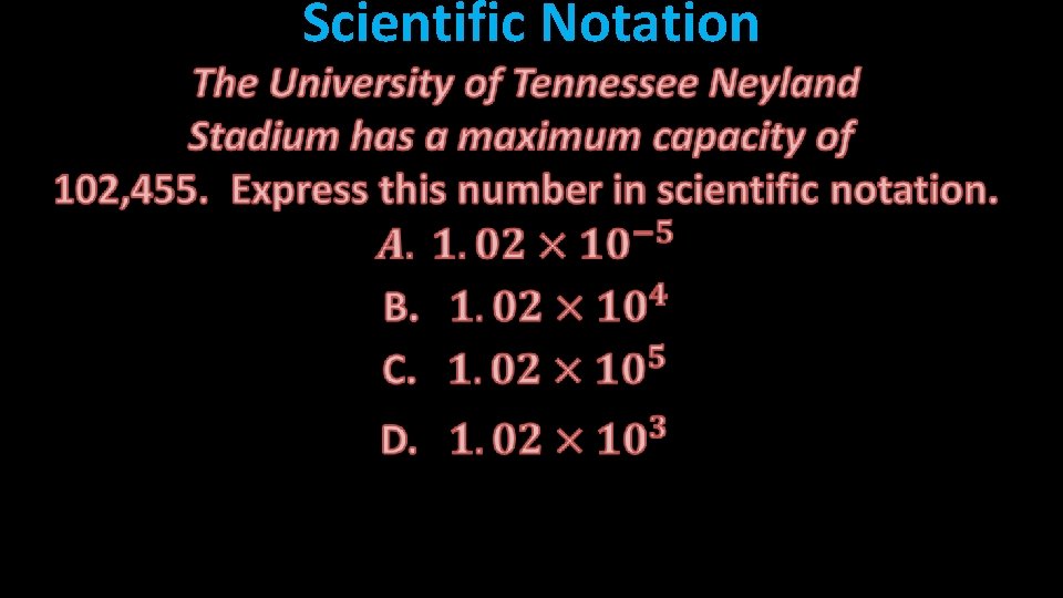  Scientific Notation 