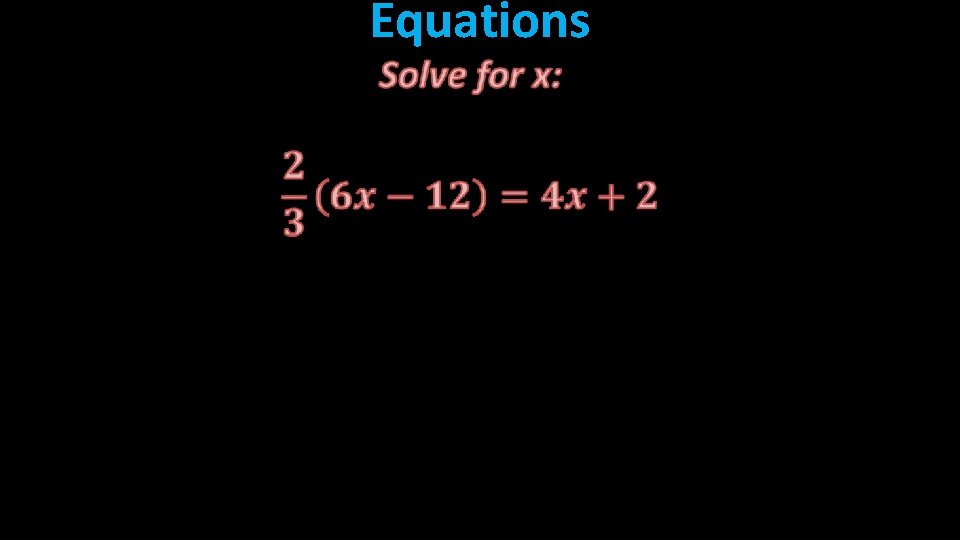  Equations 