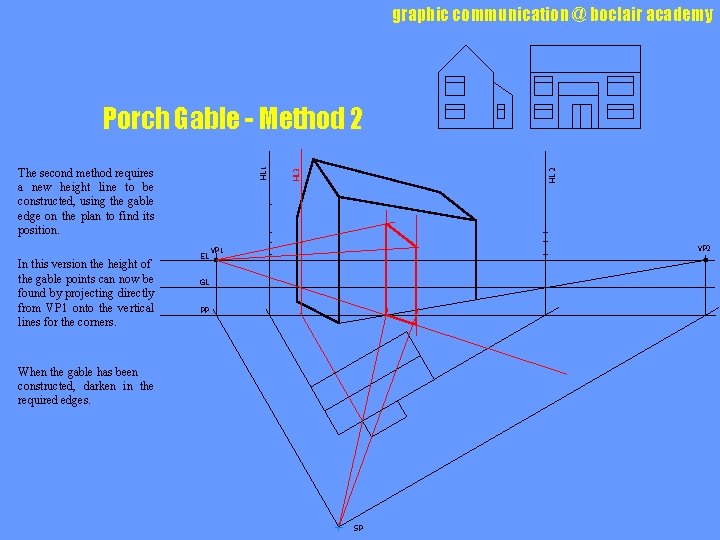 graphic communication @ boclair academy In this version the height of the gable points