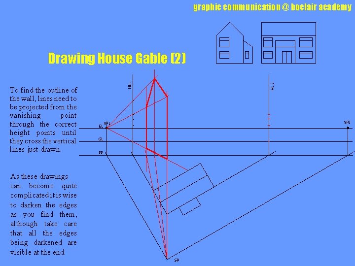graphic communication @ boclair academy EL HL 2 To find the outline of the