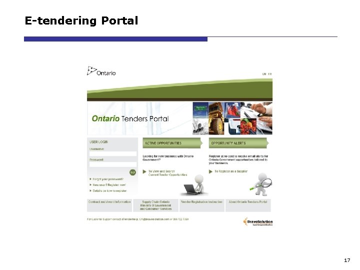 E-tendering Portal 17 