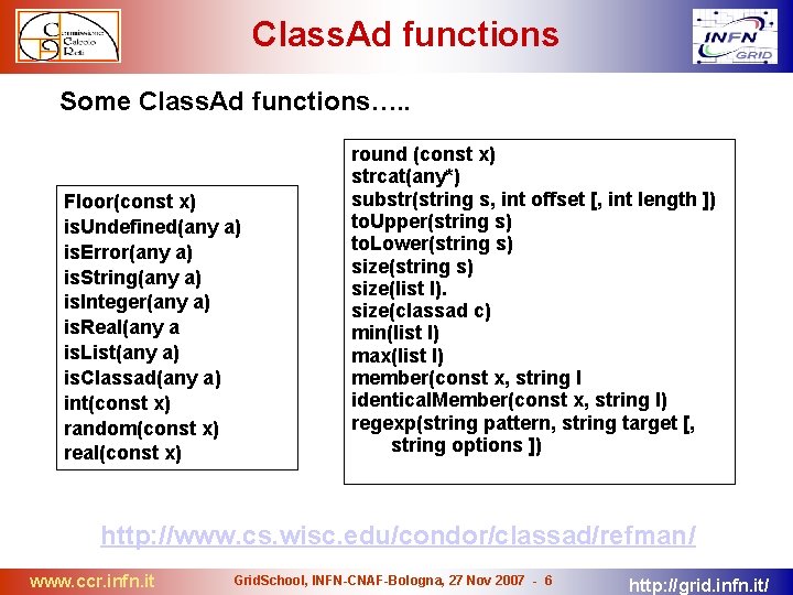 Class. Ad functions Some Class. Ad functions…. . Floor(const x) is. Undefined(any a) is.