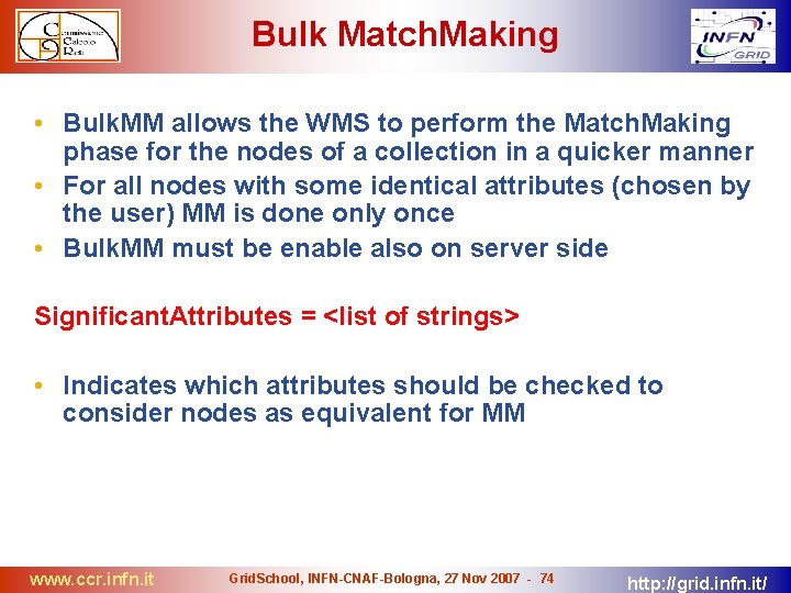 Bulk Match. Making • Bulk. MM allows the WMS to perform the Match. Making