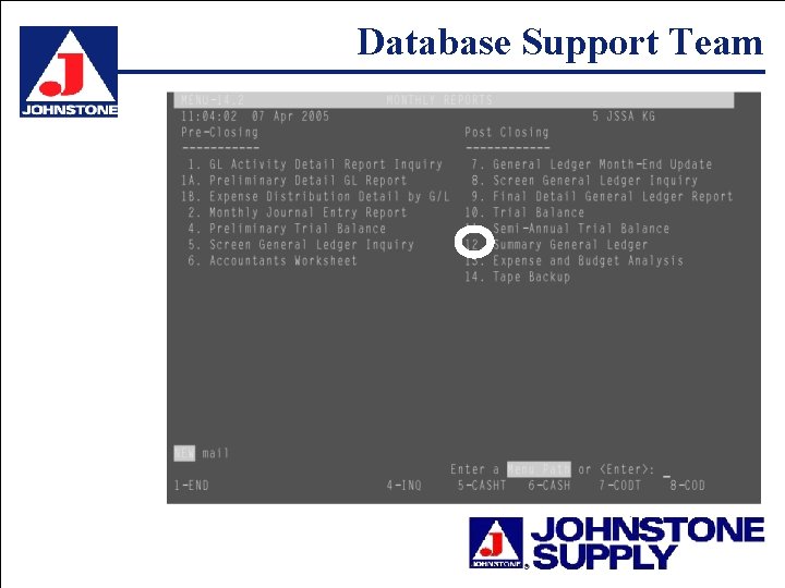 Database Support Team 