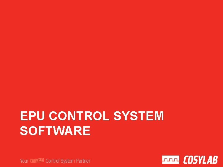 EPU CONTROL SYSTEM SOFTWARE 