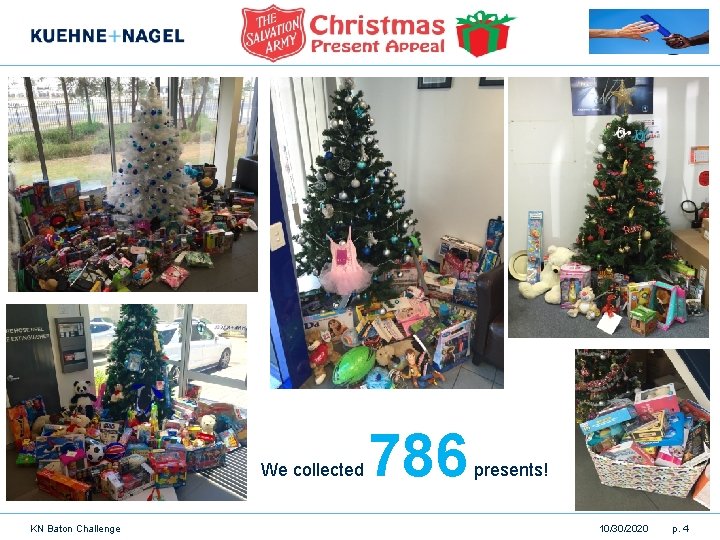 We collected KN Baton Challenge 786 presents! 10/30/2020 p. 4 
