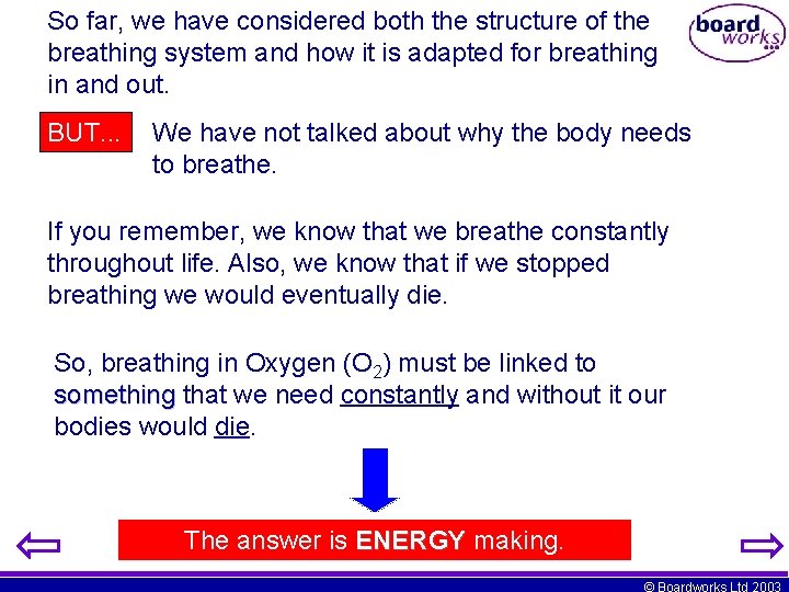 So far, we have considered both the structure of the breathing system and how