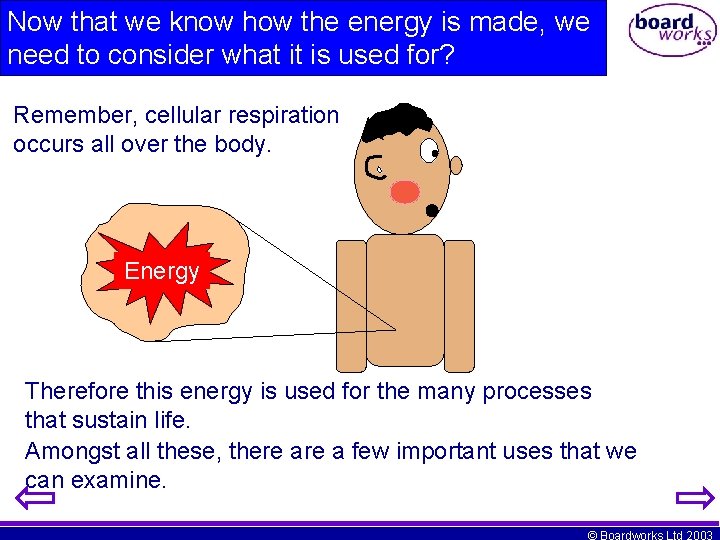 Now that we know how the energy is made, we need to consider what