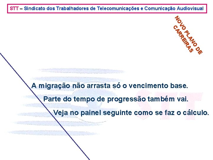 STT – Sindicato dos Trabalhadores de Telecomunicações e Comunicação Audiovisual E D NO LA