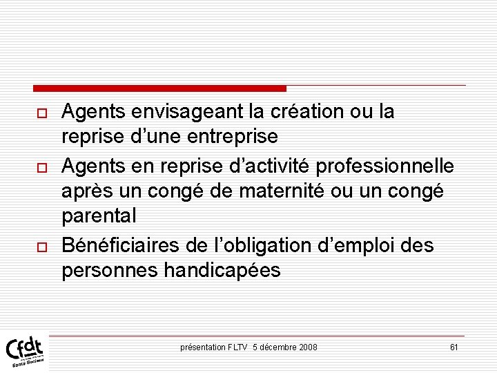 o o o Agents envisageant la création ou la reprise d’une entreprise Agents en o o o Agents envisageant la création ou la reprise d’une entreprise Agents en