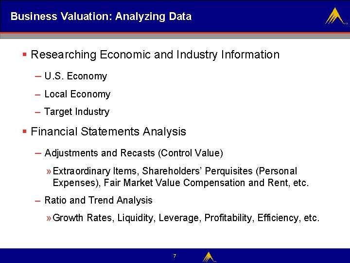 Business Valuation: Analyzing Data § Researching Economic and Industry Information – U. S. Economy