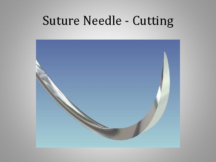 Suture Needle - Cutting 