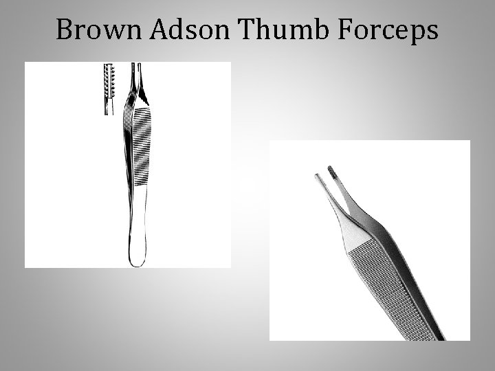 Brown Adson Thumb Forceps 