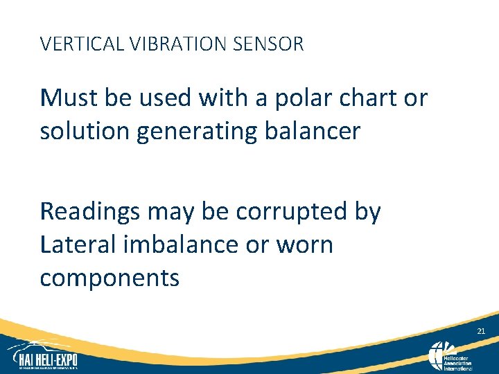 VERTICAL VIBRATION SENSOR Must be used with a polar chart or solution generating balancer