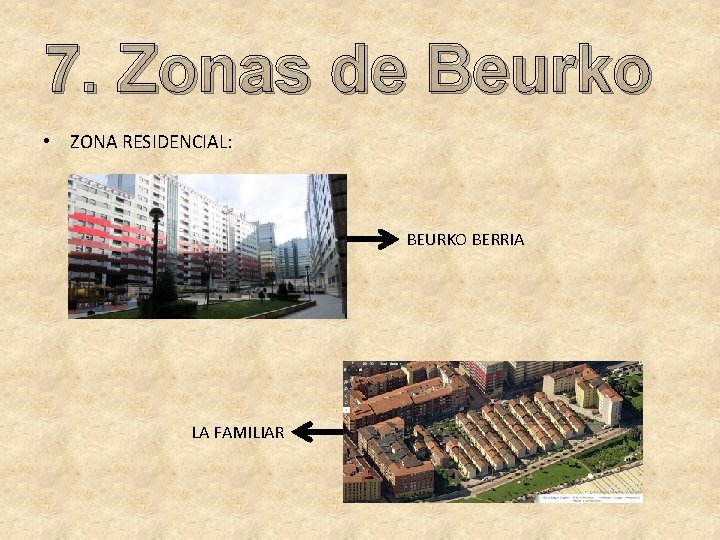 7. Zonas de Beurko • ZONA RESIDENCIAL: BEURKO BERRIA LA FAMILIAR 
