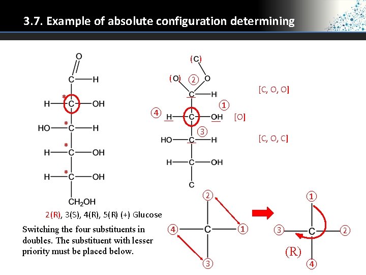 3. 7. Example of absolute configuration determining ( ) ② __ * * [C,