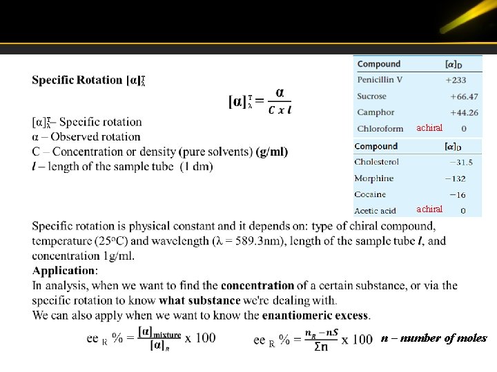  T λ T λ achiral n – number of moles 