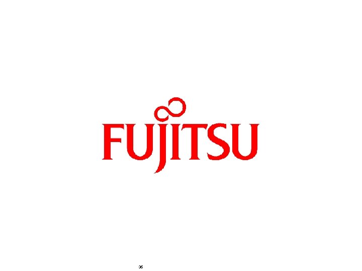 35 Copyright 2011 FUJITSU TECHNOLOGY SOLUTIONS Copyright 2010 FUJITSU TECHNOLOGY SOLUTIONS 