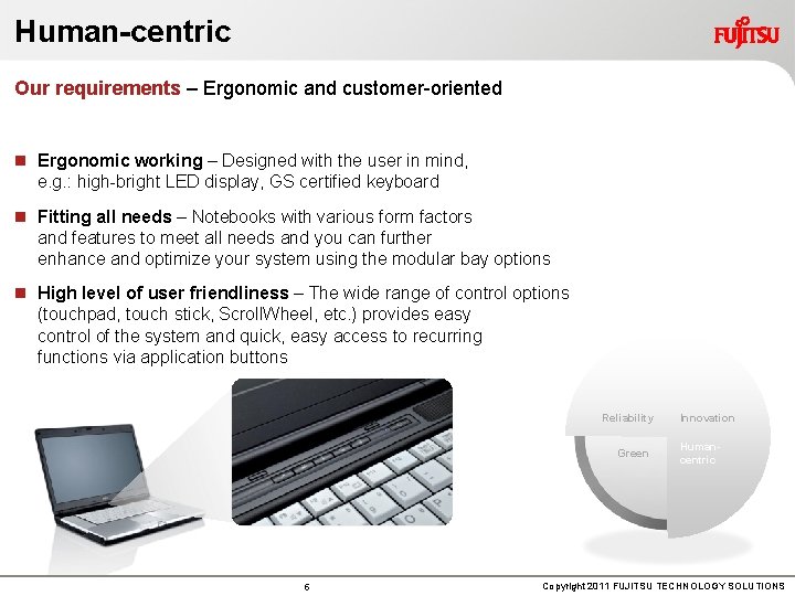 Human-centric Our requirements – Ergonomic and customer-oriented n Ergonomic working – Designed with the