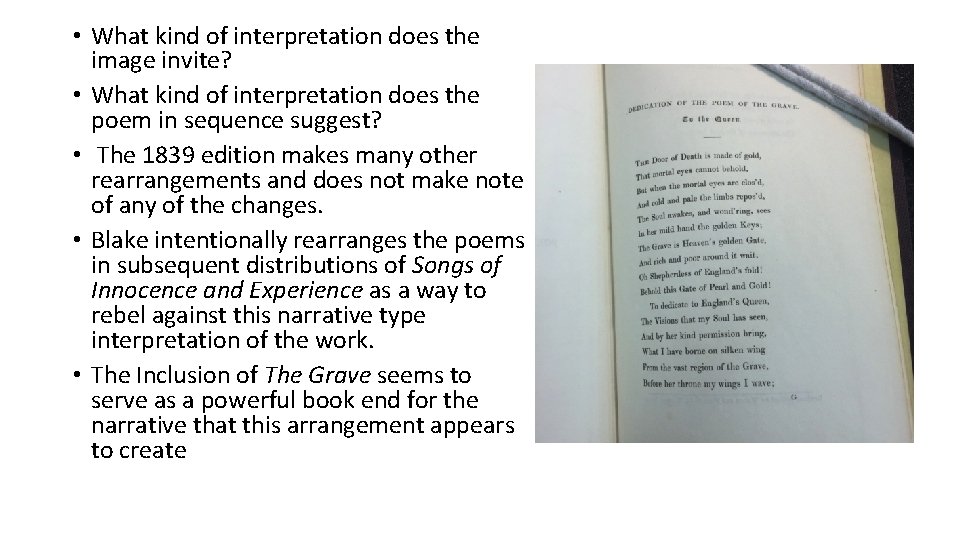  • What kind of interpretation does the image invite? • What kind of