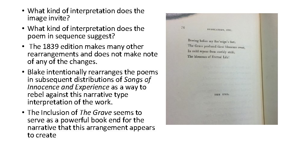  • What kind of interpretation does the image invite? • What kind of