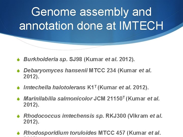 Genome assembly and annotation done at IMTECH S Burkholderia sp. SJ 98 (Kumar et