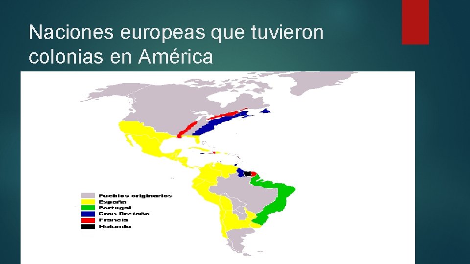 Naciones europeas que tuvieron colonias en América 