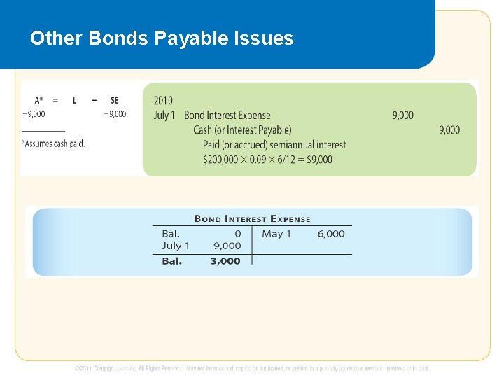 Other Bonds Payable Issues 