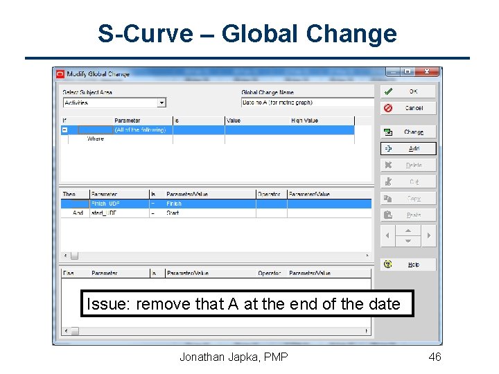 S-Curve – Global Change Issue: remove that A at the end of the date