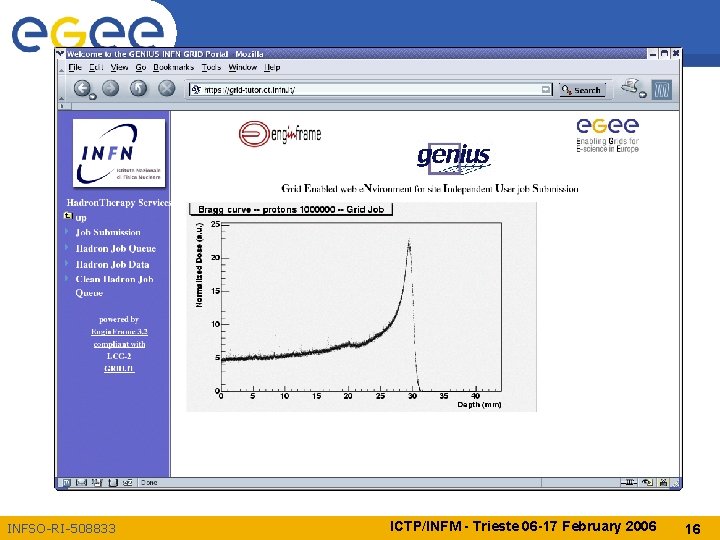 Enabling Grids for E-scienc. E INFSO-RI-508833 ICTP/INFM - Trieste 06 -17 February 2006 16