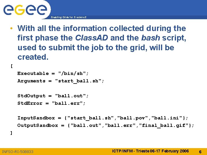 Enabling Grids for E-scienc. E • With all the information collected during the first