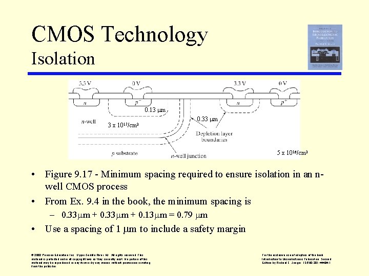 CMOS Technology Isolation 0. 13 mm 3 x 1017/cm 3 0. 33 mm 5