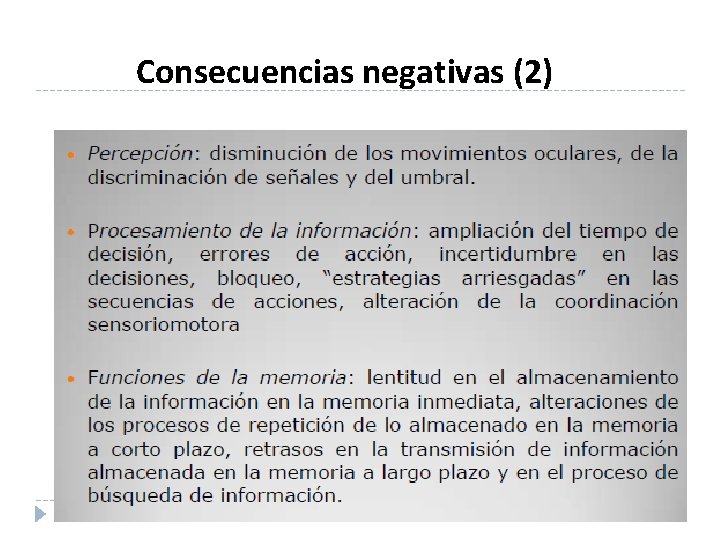 Consecuencias negativas (2) iris ramos - MINSA/DIGESA/DSO 