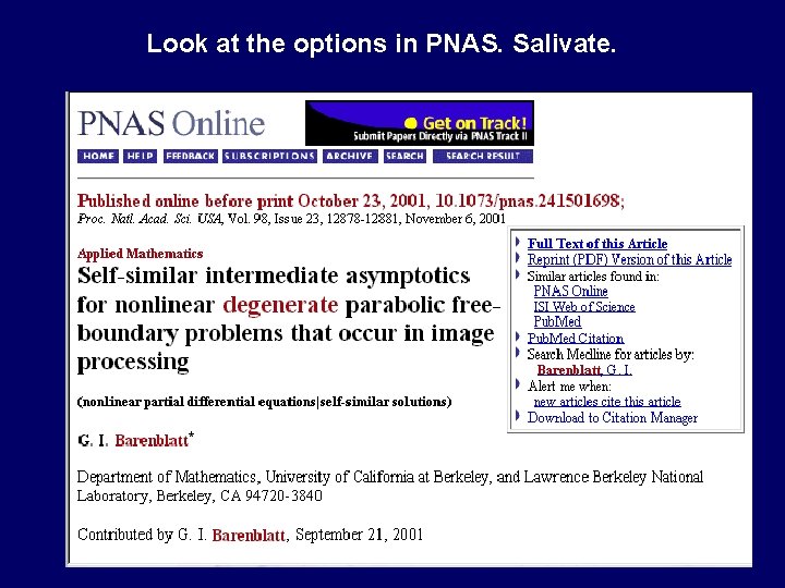 Look at the options in PNAS. Salivate. 