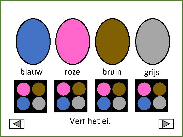 blauw roze bruin Verf het ei. grijs 