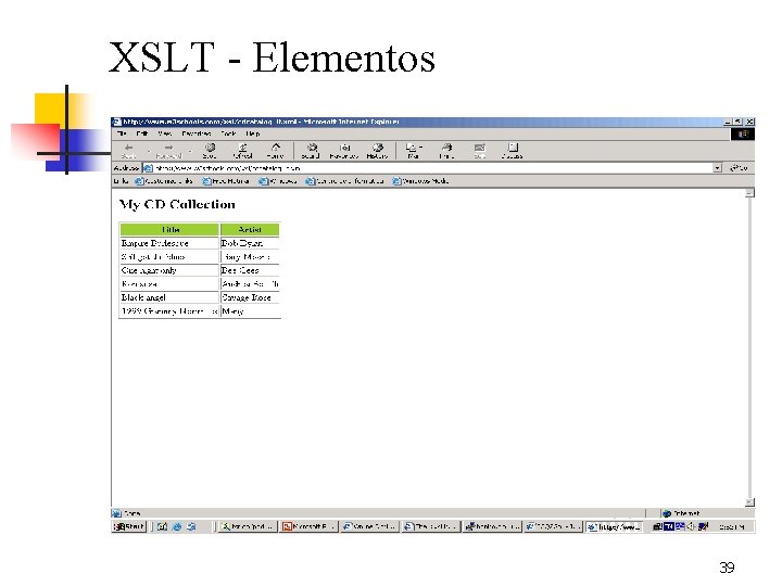 XSLT - Elementos 39 