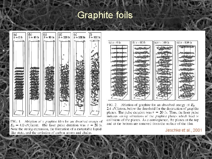 Graphite foils Jeschke et al. , 2001 