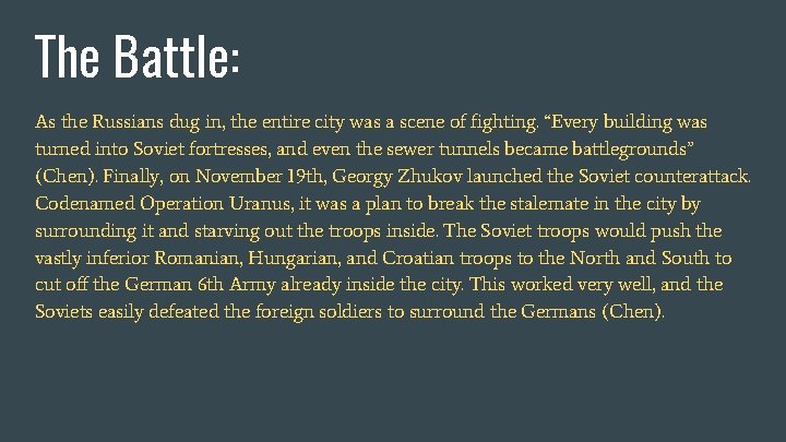 The Battle: As the Russians dug in, the entire city was a scene of