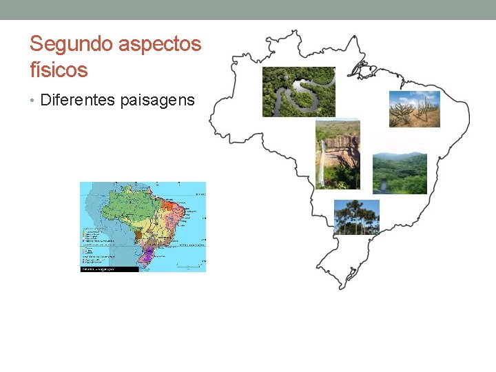 Segundo aspectos físicos • Diferentes paisagens 