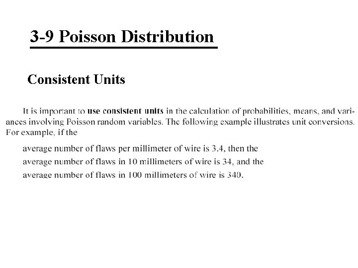 3 -9 Poisson Distribution Consistent Units 