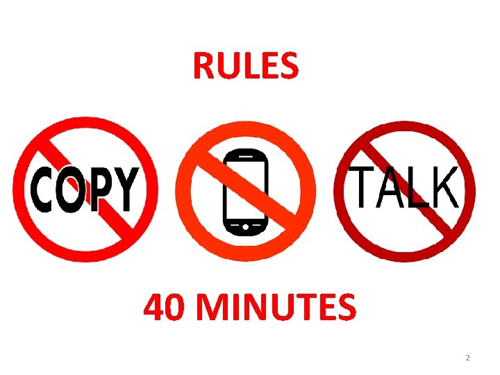 RULES 40 MINUTES 2 