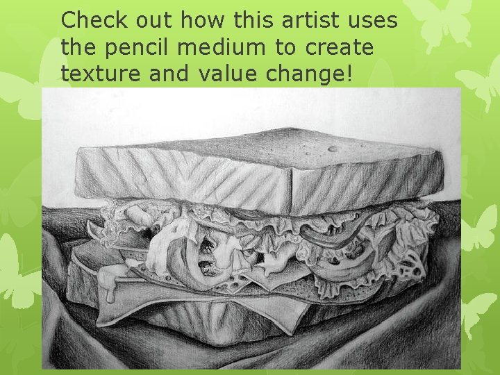 Check out how this artist uses the pencil medium to create texture and value