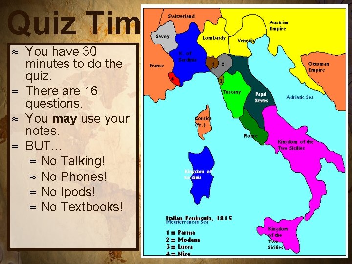 Quiz Time! You have 30 minutes to do the quiz. ≈ There are 16
