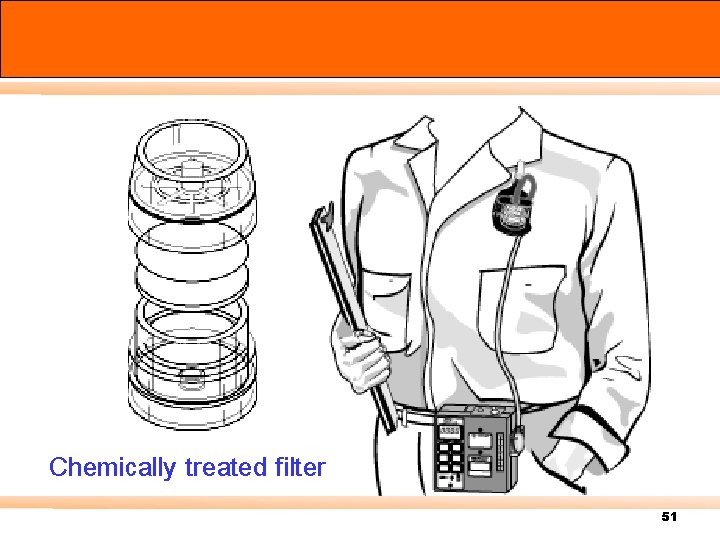 Chemically treated filter 51 