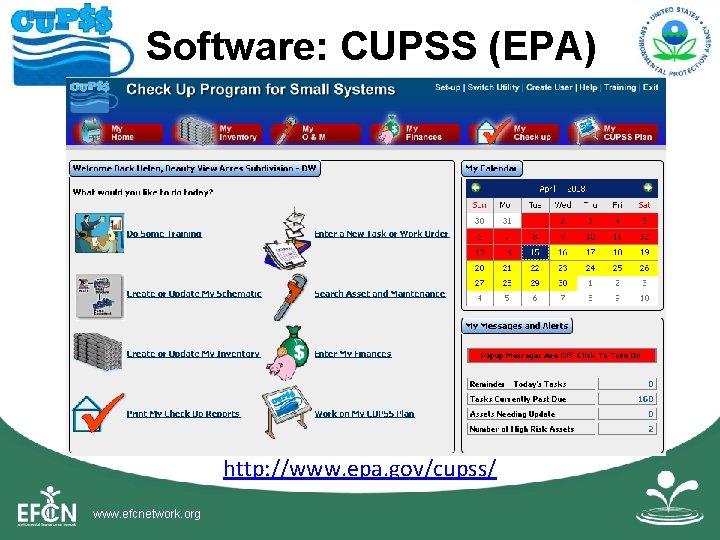 10/30/2020 Software: CUPSS (EPA) http: //www. epa. gov/cupss/ www. efcnetwork. org 