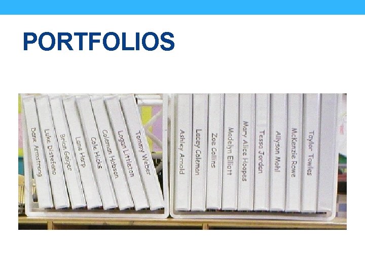 PORTFOLIOS PORTFOLIOS