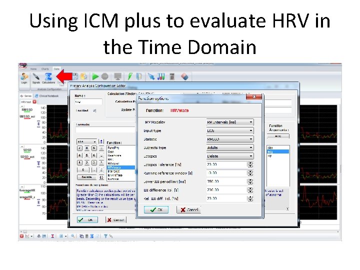 Using ICM plus to evaluate HRV in the Time Domain 