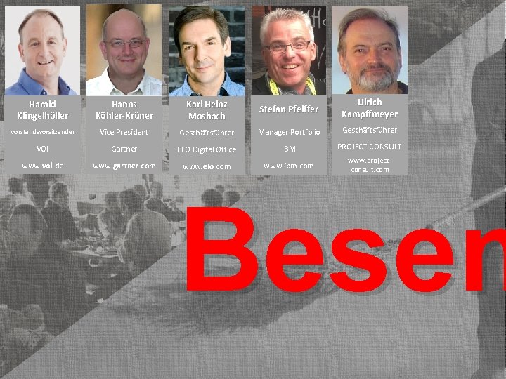 © PROJECT CONSULT Unternehmensberatung Dr. Ulrich Kampffmeyer Gmb. H 2011 / Autorenrecht: <Vorname Nachname>