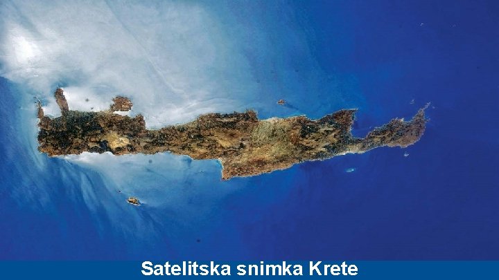 Satelitska snimka Krete 