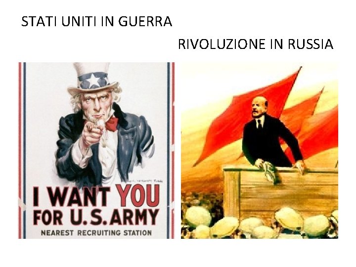 STATI UNITI IN GUERRA RIVOLUZIONE IN RUSSIA 